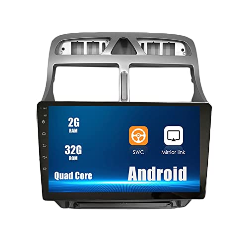 ZERTRAN Android 10 Autoradio Autonavigation Stereo Multimedia Player GPS Radio 2.5D Touchscreen fürPeugeot 307 2002-2013