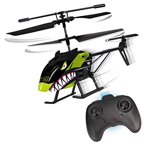 Xtrem Raiders - Ferngesteuerter Hubschrauber Shark, Fernbedienung, Helikopter, RC-Spielzeug, 3,5 Kanäle, Indoor, Spielzeug für Kinder 8 Jahre oder mehr
