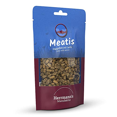 Herrmann's - Meatis Lachs mit Hirse - 6 x 80g - Snacks - Hundefutter