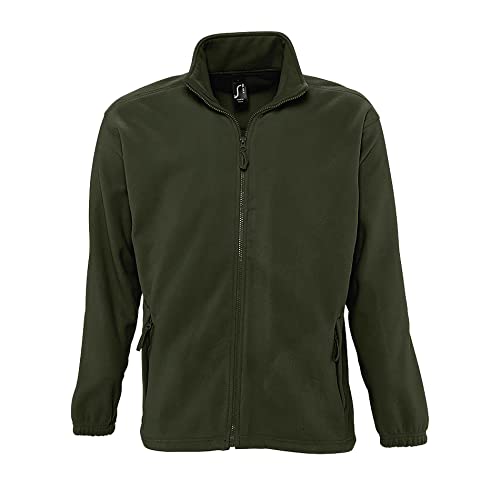 SOLS Herren Outdoor Fleece Jacke North (3XL) (Army)