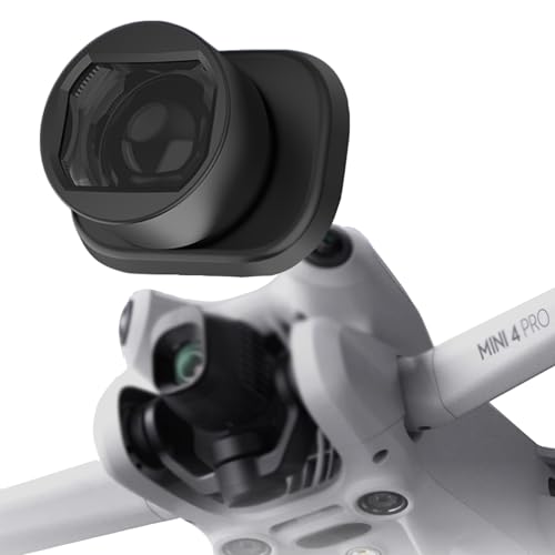 Fenmaru Weitwinkelobjektiv Kompatibel mit DJI Mini 4 pro Drohne, Externes Weitwinkelobjektiv HD Professionelles Objektiv-Zubehör