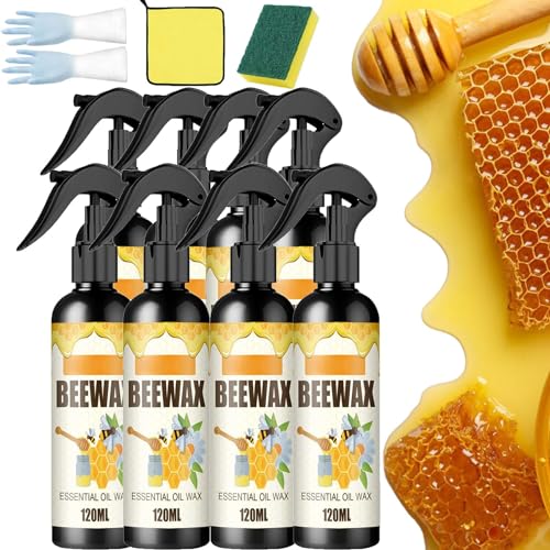 Natural Micro-Molecularized Beeswax Spray, Molecularized Beeswax Spray, Natural Beeswax Furniture Polish Spray, Bees Wax Furniture Polish And Cleaner (8pcs)