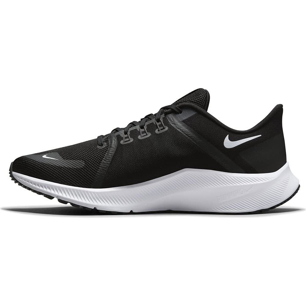 Nike Herren Quest 4 Laufschuh, Black White Dk Smoke Grey, 45.5 EU