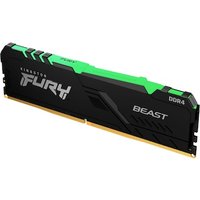 8GB (1x8GB) KINGSTON FURY Beast RGB DDR4-3600 CL17 RAM Gaming Arbeitsspeicher