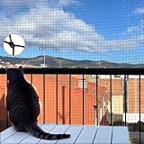 Katzennetz, Balkonnetz für Katzen, für Balkon und Fenster, Schwarz 6x3m