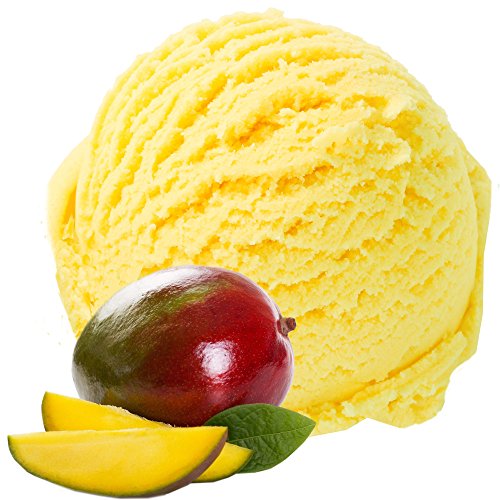 Mango Geschmack Eispulver VEGAN - OHNE ZUCKER - LAKTOSEFREI - GLUTENFREI - FETTARM, auch für Diabetiker Milcheis Softeispulver Speiseeispulver Gino Gelati (10 kg)