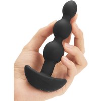 B-Vibe Triplet: Vibro-Analplug, schwarz