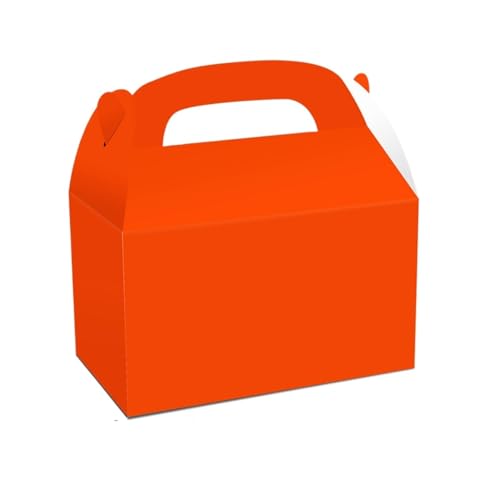 Tragbare Geschenkbox for Hochzeit, Geburtstag, Willkommensparty, Geschenkverpackung, kreative Lunchbox, Süßigkeiten (Color : Orange, Size : 10PCS_16X9.5X9.5CM)