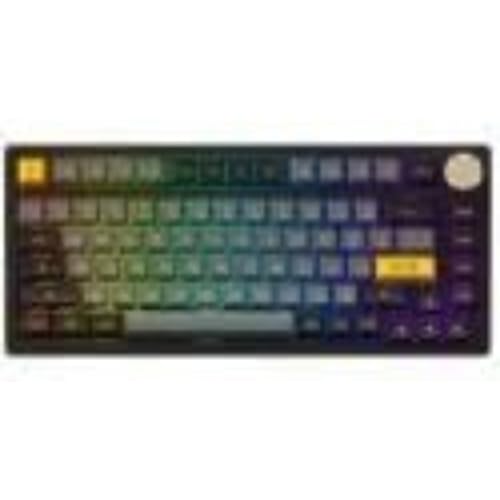 Akko PC75B Plus -S Schwarz & Gold Wireless Gaming Tastatur, RGB, Crystal Switch - Schwarz