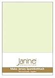 Janine Spannbetttuch 5007 Mako Jersey 90/190 bis 100/200 cm Limone Fb. 06