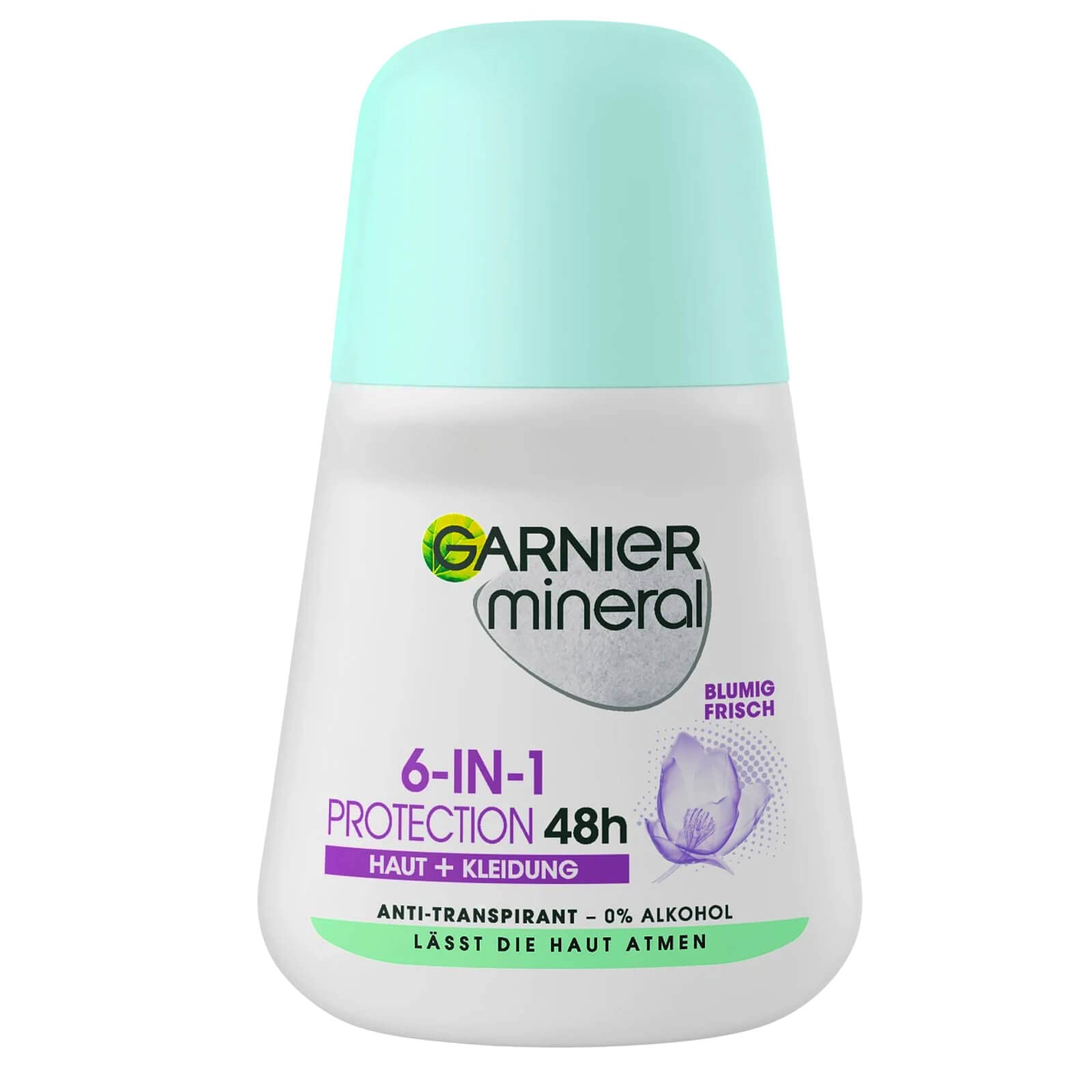 Garnier mineral Protection 6 in 1 Deo Roll -On, 5er Pack (5 x 50ml)