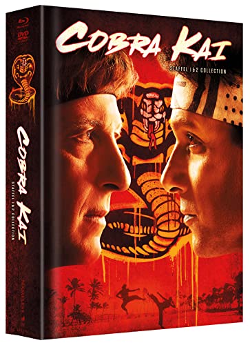 Cobra Kai - Staffel 1 & 2 - Mediabook - Limited Edition auf 500 Stück - 8 Disc-Edition (+ 4 DVDs) [Blu-ray]