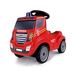 Ferbedo 054733 Truck Fire, rot, Rutschfahrzeug, Kinderauto Iveco Rutscher, Raut