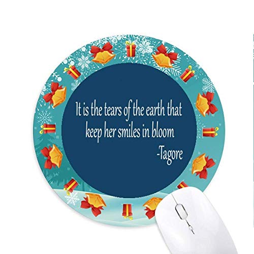 Qoutes Healing Sätze Lovers Tears Bloom Mousepad Round Rubber Mouse Pad Weihnachtsgeschenk