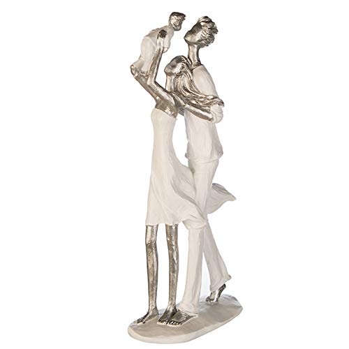 Casablanca Skulptur Elternglück Weiss/Silber