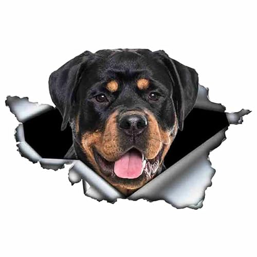 S50473# Verschiedene Größen Persönlichkeit PVC Aufkleber Rottweiler Hund V3 Wasserdichter Autoaufkleber auf Motorrad Laptop Dekorativ
