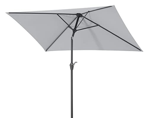Schneider-Schirme Bilbao 210 x 130 cm Sonnenschirme, Silbergrau