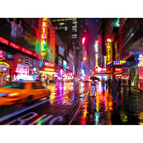 Wee Blue Coo Fotodruck Stadtbild Downtown New York Motion Blur