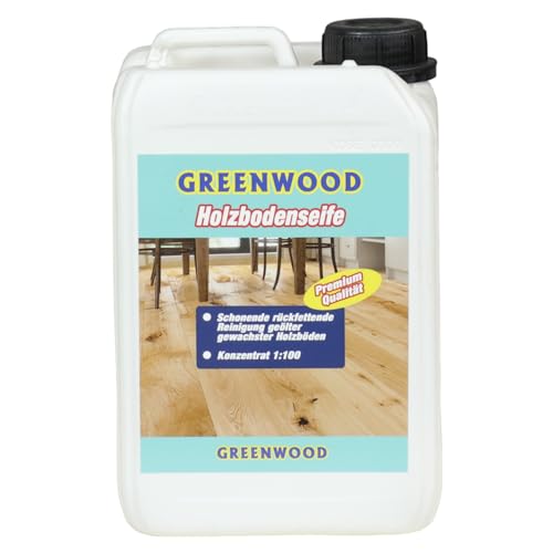 Greenwood Holzbodenseife Parkettseife/Reinigung geöltes Parkett (3lt Holzbodenseife)
