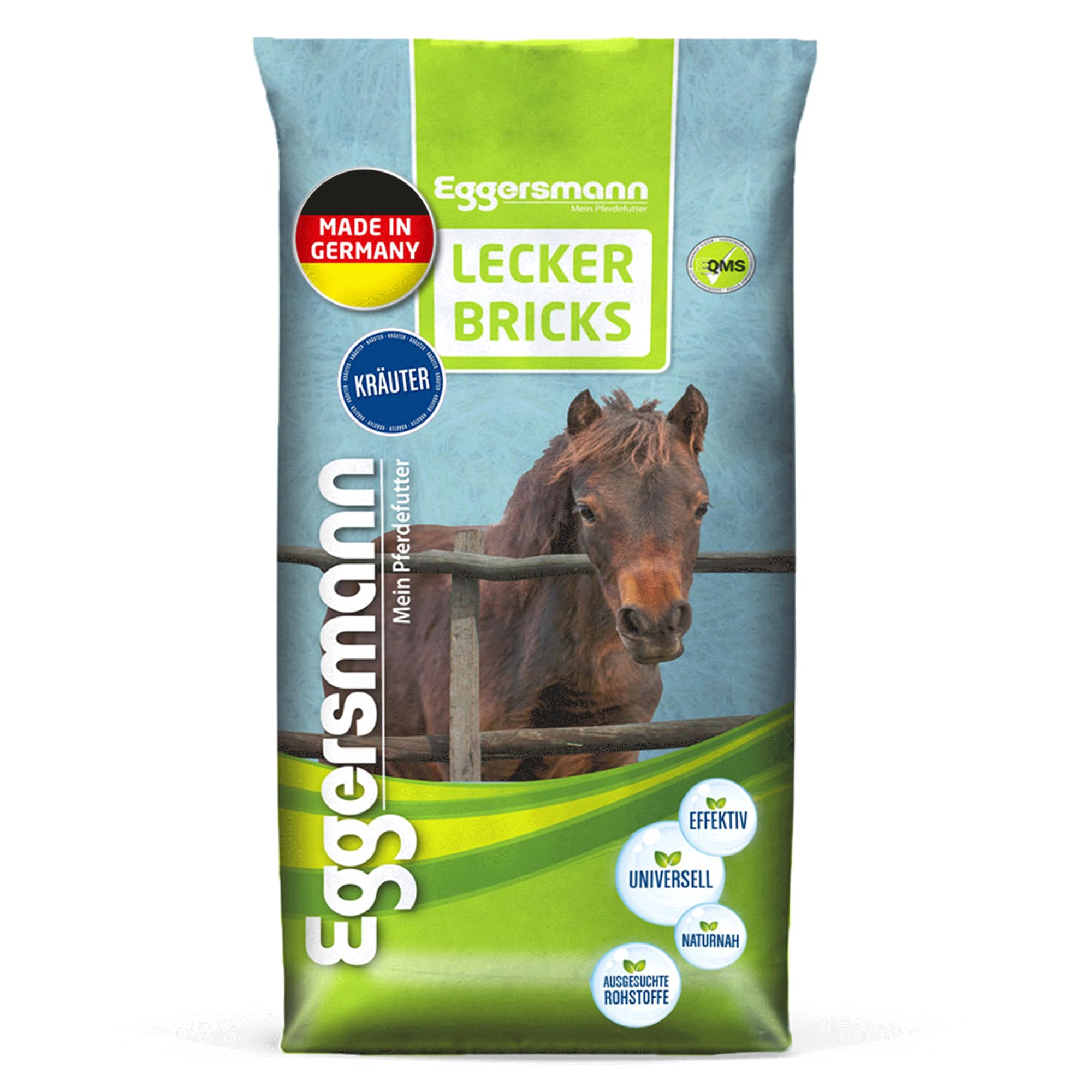 Eggersmann Mein Pferdefutter - Lecker Bricks Kräuter 25 kg - Leckerlies für Pferde und Ponies zur Belohnung
