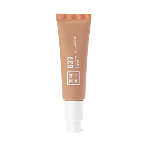 3INA MAKEUP - The Tinted Moisturizer SPF30 637 - Honigbeige BB Cream SPF 30 - Gesichtscreme mit Hyaluronsäure und SPF 30 - Aufbaubare Foundation - Vegan - Cruelty Free