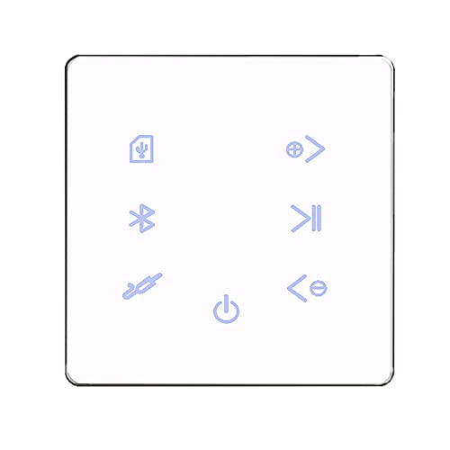 Jdeijfev Bluetooth VerstäRker im der Wand, USB SD Karte, Musikpanel, Smart Hause, Hintergrund, Audio System, Stereo, Hotel und Restaurant (Weiß)