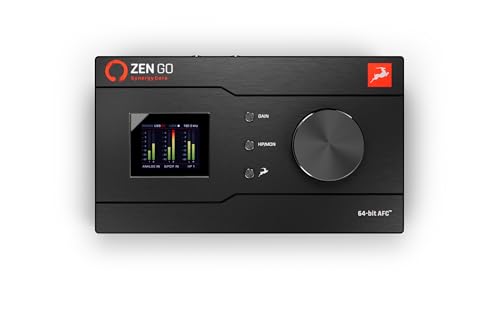 Zen Go Synergy Core, Audio Interface, 4x8 Bus-Powered Thunderbolt 3 Interface für Aufnahmen, mit Onboard Echtzeit-Audioaufnahmeeffekten, XLR-Schnittstelle, geeignet für Podcast-Setup - Antelope Audio