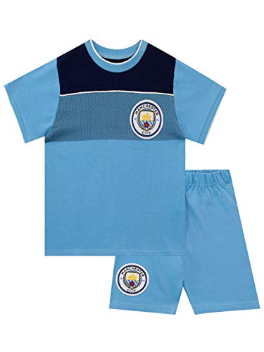 Manchester City FC Jungen Kurze Schlafanzug Blau 122