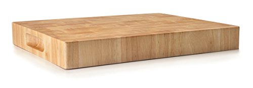 Lacor 60488 Schneidebrett Rubber, Holz, braun, 33x 25x 4 cm