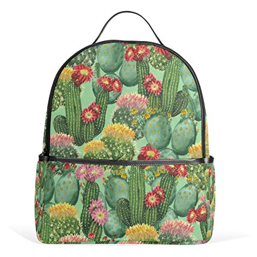 Watercolor Kaktus-Rucksack, wasserfest, Schultertasche, Tasche für den Garten, für Damen, Herren, Mädchen und Jungen