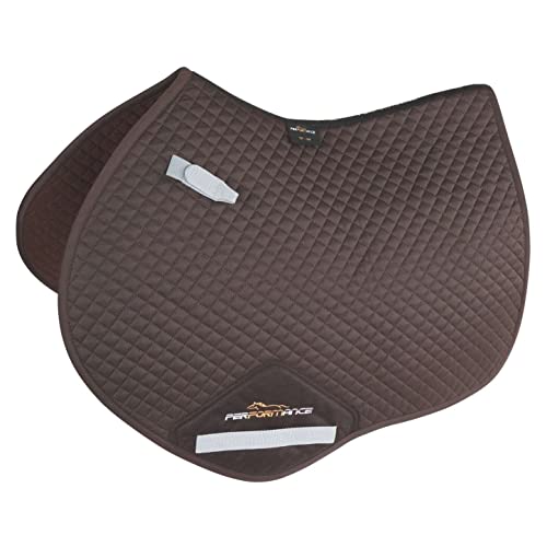 Shires Performance Jump Saddlecloth Saddle Pad Cob/Full Size Brown