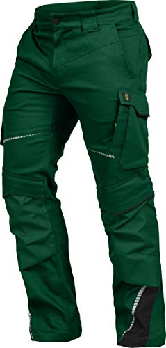 Leib Wächter Flex-Line Workwear Bundhose Arbeitshose mit Spandex (grün/schwarz, 58)