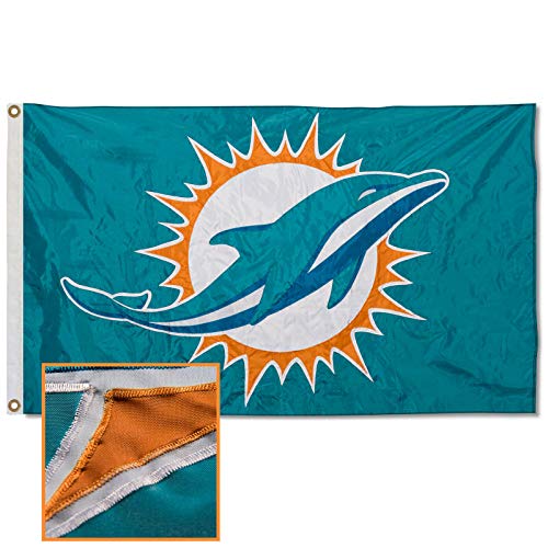 Miami Dolphins bestickte Nylon-Flagge