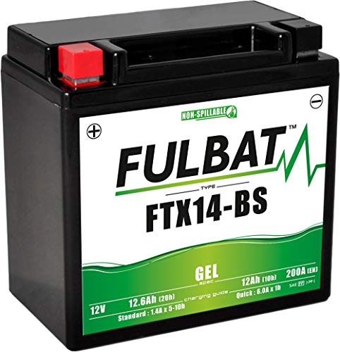 Fulbat - Motorrad Batterie Gel YTX14-BS/FTX14-BS 12V 12Ah