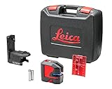 Leica Lino P5 – kompakter 5-Punkt-Laser mit innovativem magnetischem Adapter (roter Laser, Arbeitsbereich: 30m)