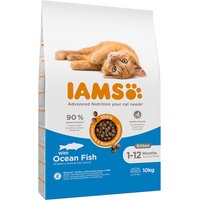 IAMS for Vitality Junior Katzenfutter mit Fisch - Trockenfutter für Kitten im Alter von 1-12 Monaten, 10 kg
