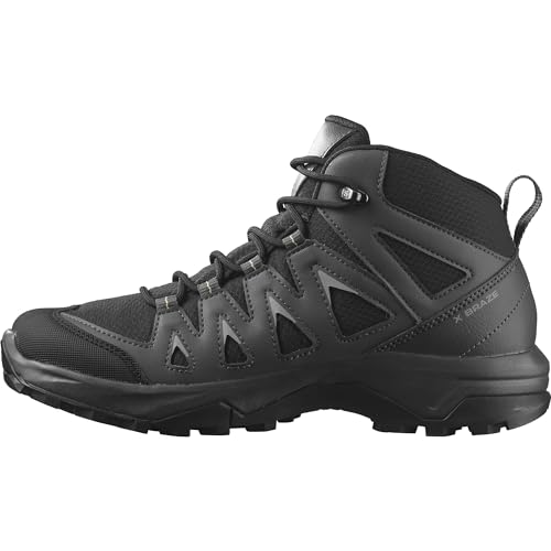 Salomon Damen X BRAZE MID Gore-TEX Hiking Shoe, Black/Magnet/Hazelnut, 40 EU
