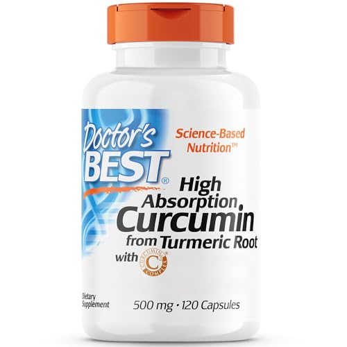 Doctor's Best, High Absorption Curcumin, 500 mg, 120 Kapseln, Laborgeprüft, Kurkuma, Glutenfrei, Sojafrei, Ohne Gentechnik