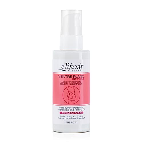 Elifexir | Intensives Vientre Plano-Öl | Modelliert, entwässert, strafft und festigt den Bauch | Mit rosa Pfeffer und weißer Grapefruit | Für Männer und Frauen | 100 ml