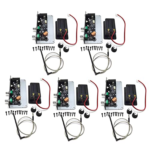 Ctwezoikmt 5X Active Stumme Gitarre 3,5 mm Ausgangs Stecker mit 9V Batterie Box Schwarz Leise Guitarra Zubehör