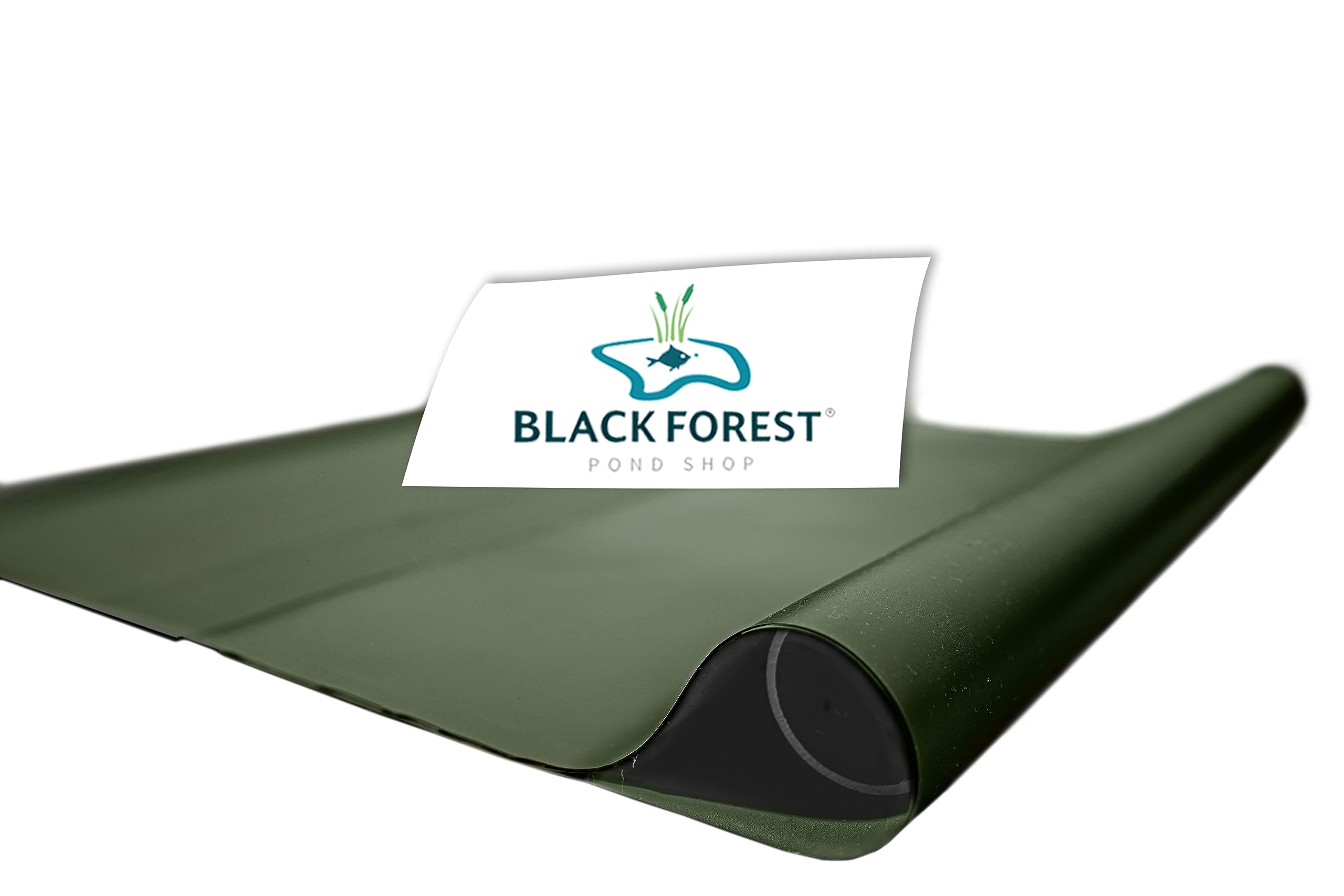 Black Forest Pond Shop Teichfolie olivgrün 4 x 4 m - Made in Germany - Stärke 1 mm -Premium DIY PVC grün 1mm, Maß 4x4m