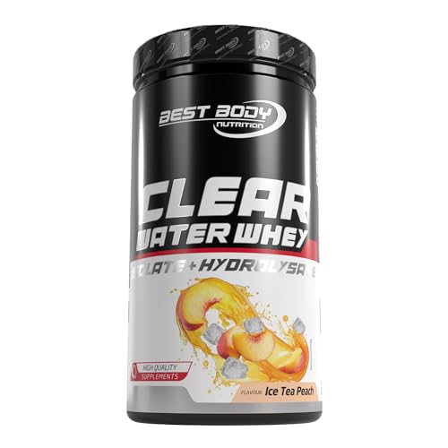 Best Body Nutrition Professional Clear Water Whey Isolate + Hydrolysate - Ice Tea Peach - 450 g Dose
