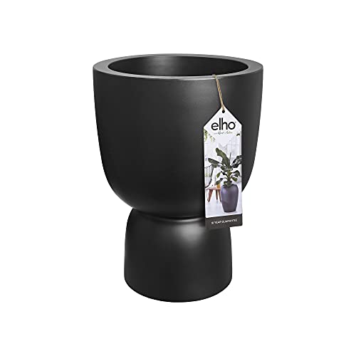 Elho Pure Coupe 35 - Blumentopf für Innen & Outdoor - Ø 34.9 x H 49.0 - schwarz