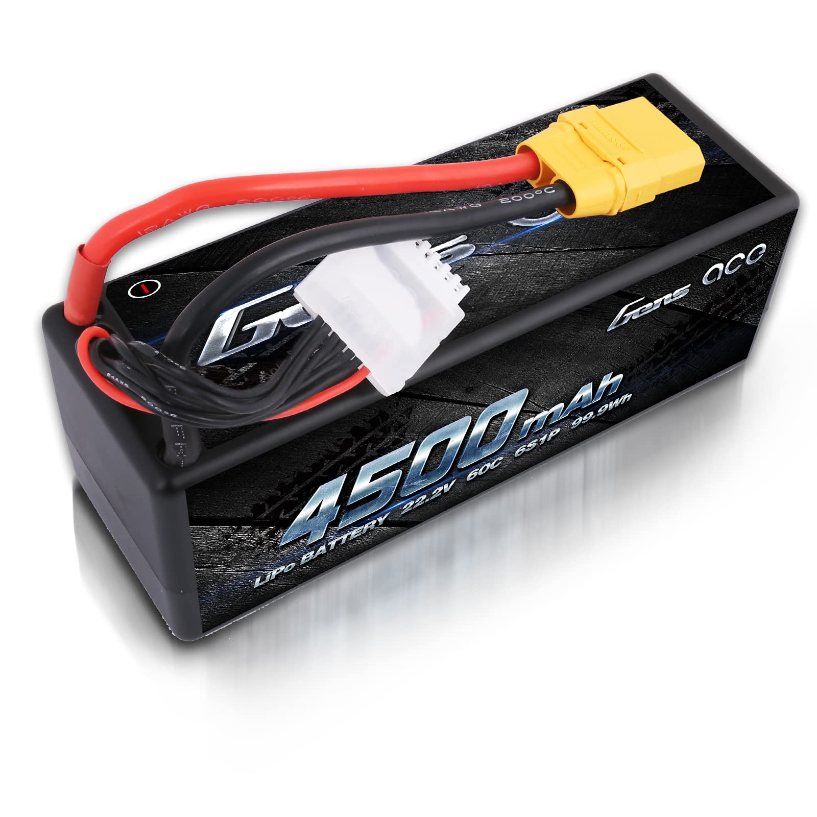 Gens ace 6S lipo 4500mAh 22.2V 6S1P 60C Lipo Battery mit XT90 Connection,für Most 1/8,1/10 Scale RC Cars