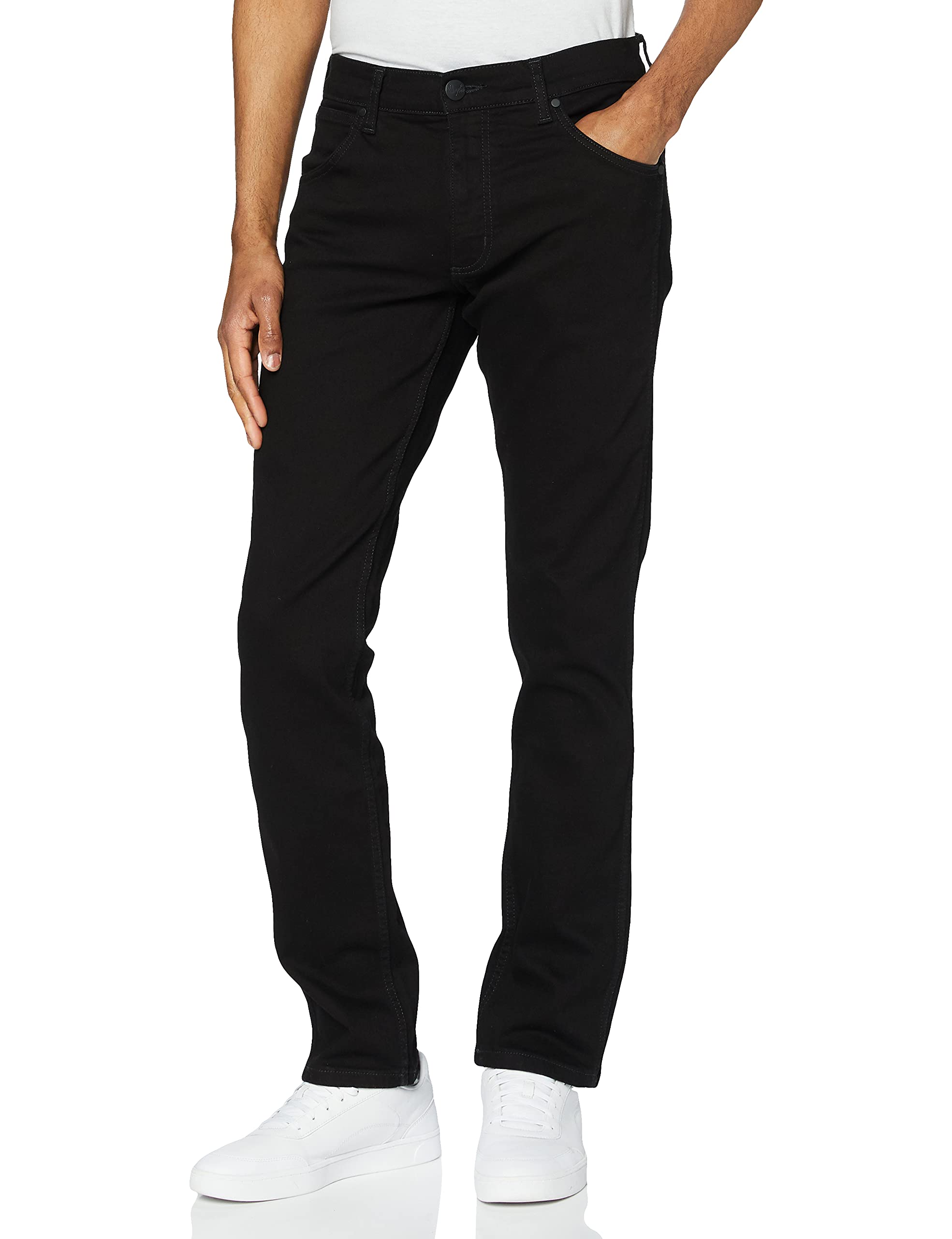 Wrangler Herren Greensboro Jeans, Schwarz (Black Valley), 35W / 34L