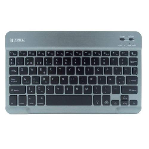 Tastatur Smart Backlit Bluetooth Grey SUBBLIM