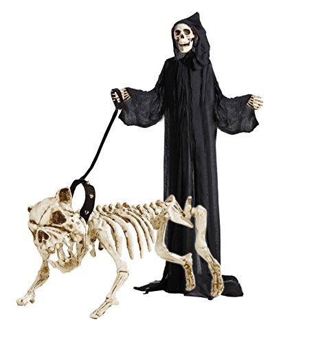 Panelize Halloweendekoration Tierskelett Hundeskelett Geister Horror Knochengerüst