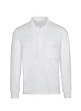 Trigema Damen Langarm Polo-Shirt Langarmshirt, Weiß (weiß 001), 44 (Herstellergröße: L)