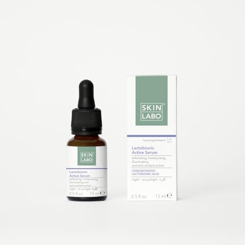 SkinLabo Lactobionsäure-Serum, Peeling, feuchtigkeitsspendend und aufhellend, mit Lactobionsäure und Glycerol, 15 ml