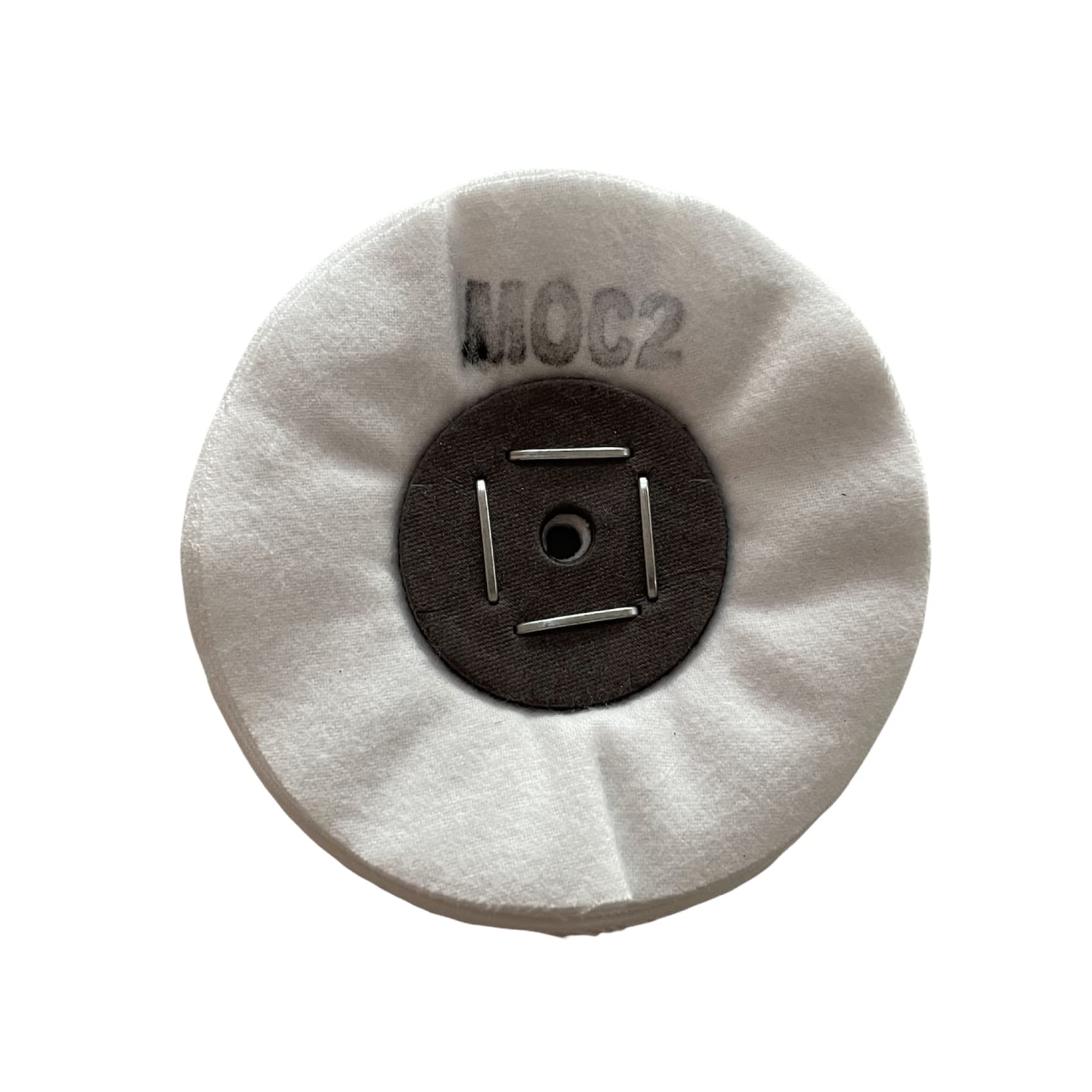 Merard Polierscheibe zum Veredeln N° MOC2, weißer Flanell, mit Naht Ø 100 mm, 20-fach